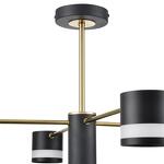Превью фото №4  Люстра LUMION 8240/8C COMFI LN26 239 черный/латунь, металл/акрил Люстра потолочная LED GX53 8*7W 220V LANIKA