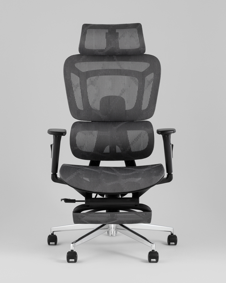 Фото №10  Кресло офисное TopChairs Nimbus серый