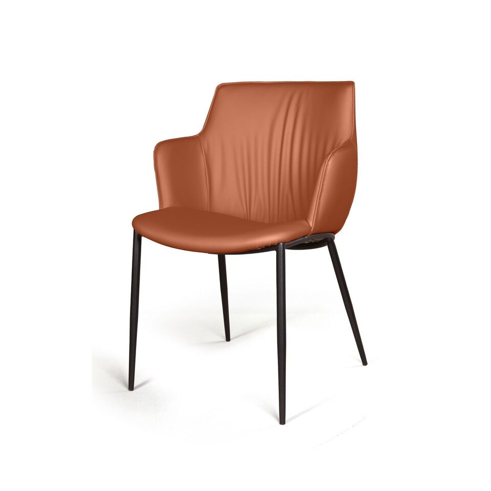 Фото №12  Top concept Стул с подлокотниками София, иск.кожа soft-touch, терракот