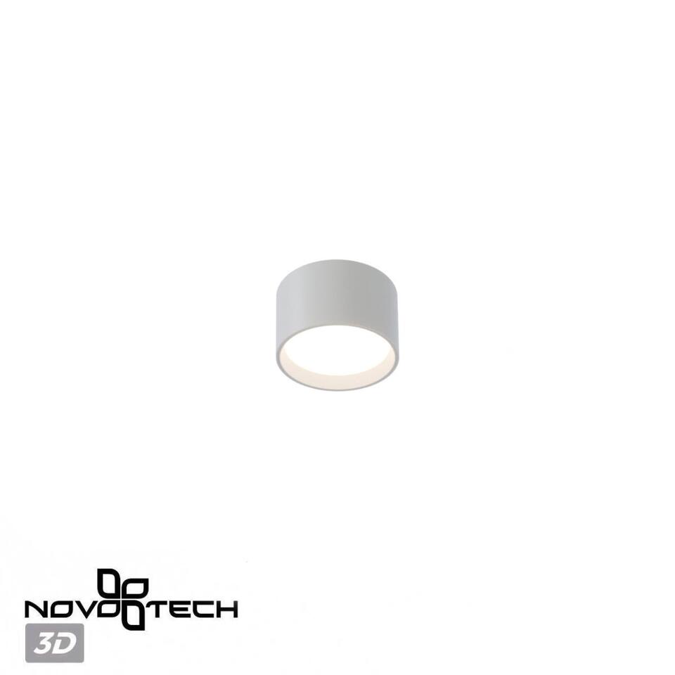 Фото №7  NOVOTECH 359594 OVER NT25 000 белый Светильник накладной светодиодный с переключ. цв. температуры IP20 LED 12W 220-240V 3000К\4000К\6000К ORBIS