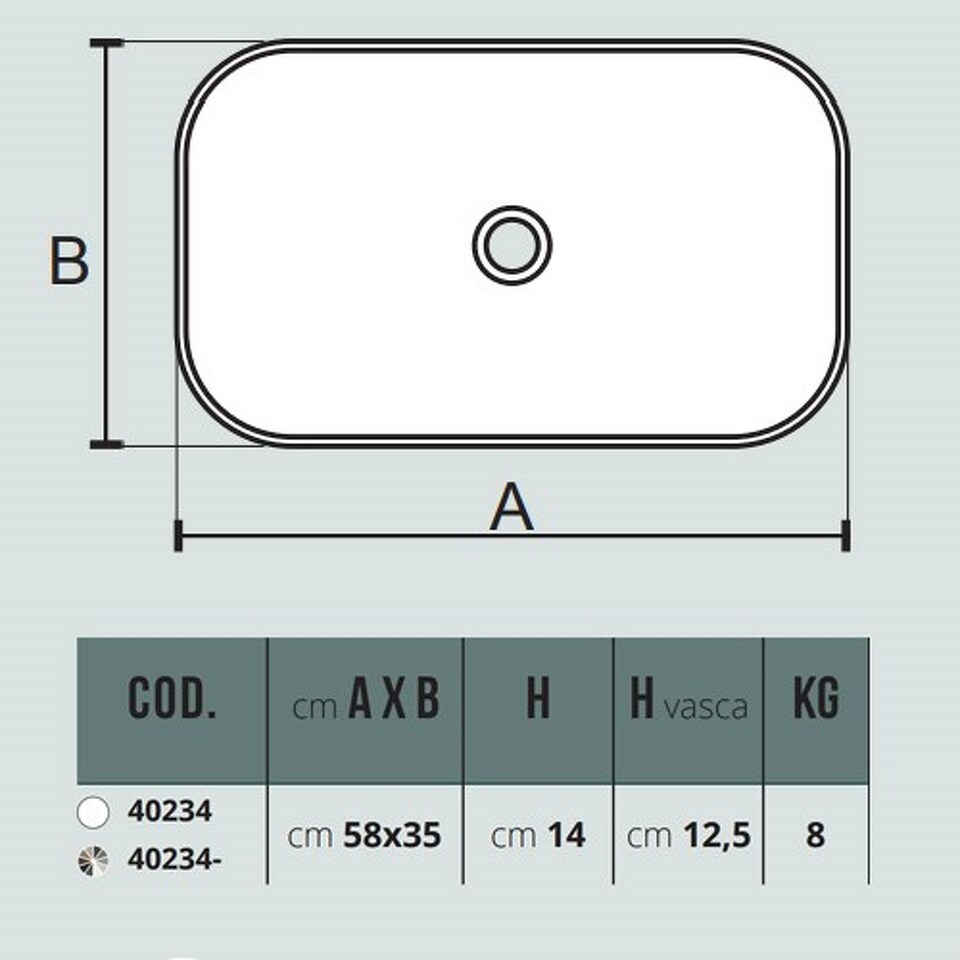 Фото №7  Раковина 40234 Althea Cover раковина накладная 58x35  Матовое железо Plus-Ton®