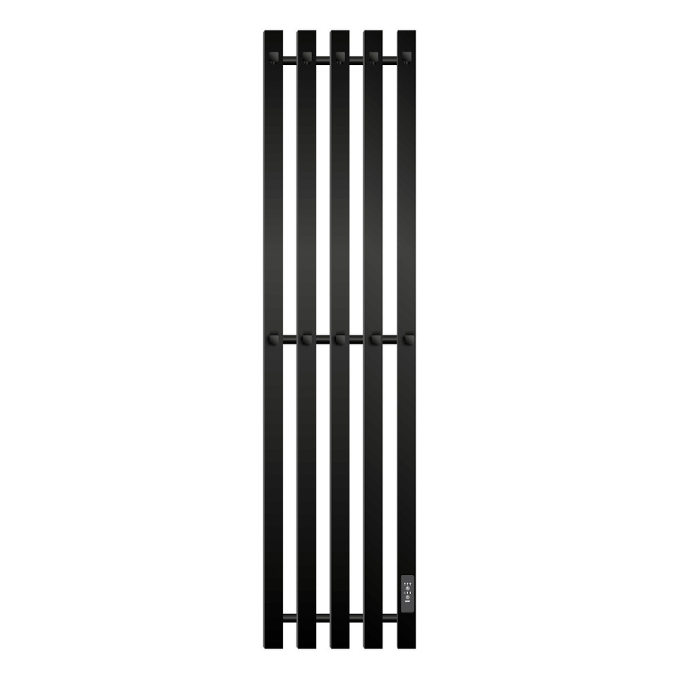 Фото №1  Полотенцесушитель Полотенцесушитель электрический Primoclima Sol Q E Black 120*24 5 R