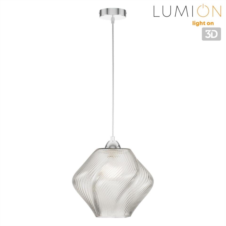 Фото №8  Подвесной светильник LUMION 8288/1A MODERNI LN26 371 хром/прозрачный, металл/стекло Подвес E27 1*60W 220V TIDE