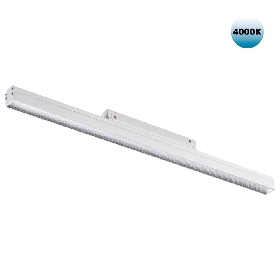 Фото №6  NOVOTECH 358415 SHINO NT20 152 белый Трековый светильник для низков. шинопровода IP20 LED 4000K 24W 48V FLUM