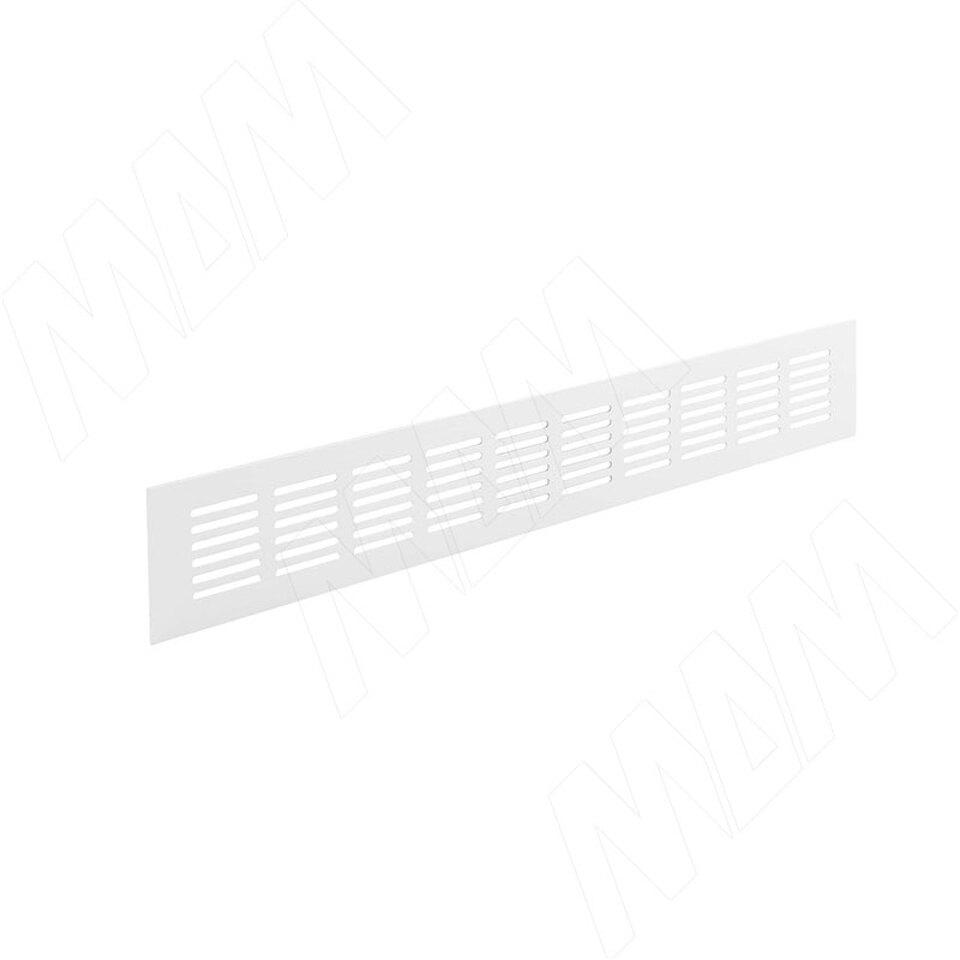 Фото №3  PULSE Вентиляционная решетка универсальная, 400x60 мм, тип1, алюминий, белый (VGA201060400WHE1)