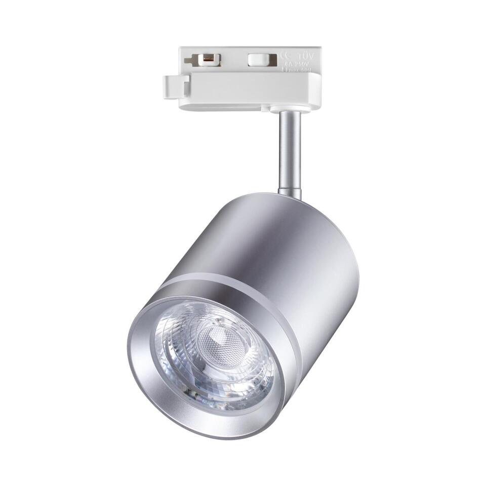 Фото №7  NOVOTECH 358803 PORT NT21 236 серебро Светильник трековый однофазный трехжильный IP20 LED 15W 1300Лм 4000K 85-265V ARUM