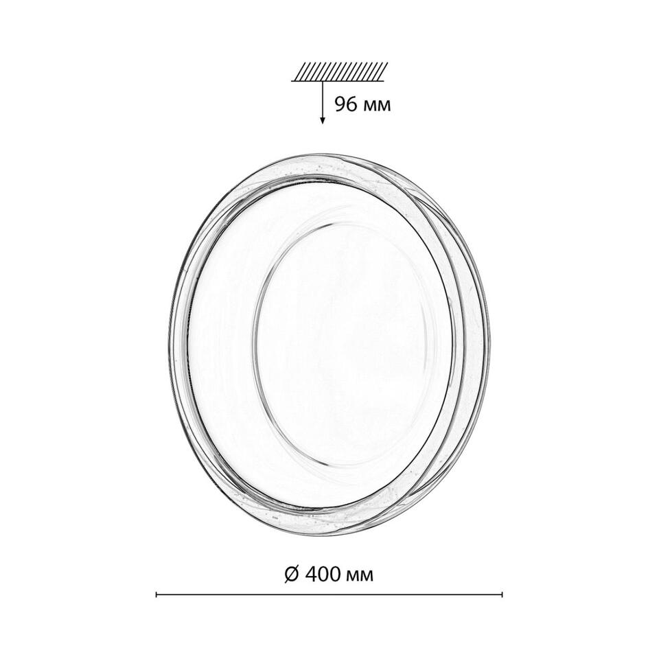 Фото №11  SONEX 7778/DLN COLOR SN 112 Светильник пластик/белый/розовый LED 48Вт 3000/4000/6000К D400 IP43 CCT PORTMAN
