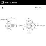Превью фото №2  Встраиваемая часть смесителя на 1 потребитель WHITECROSS Y1241