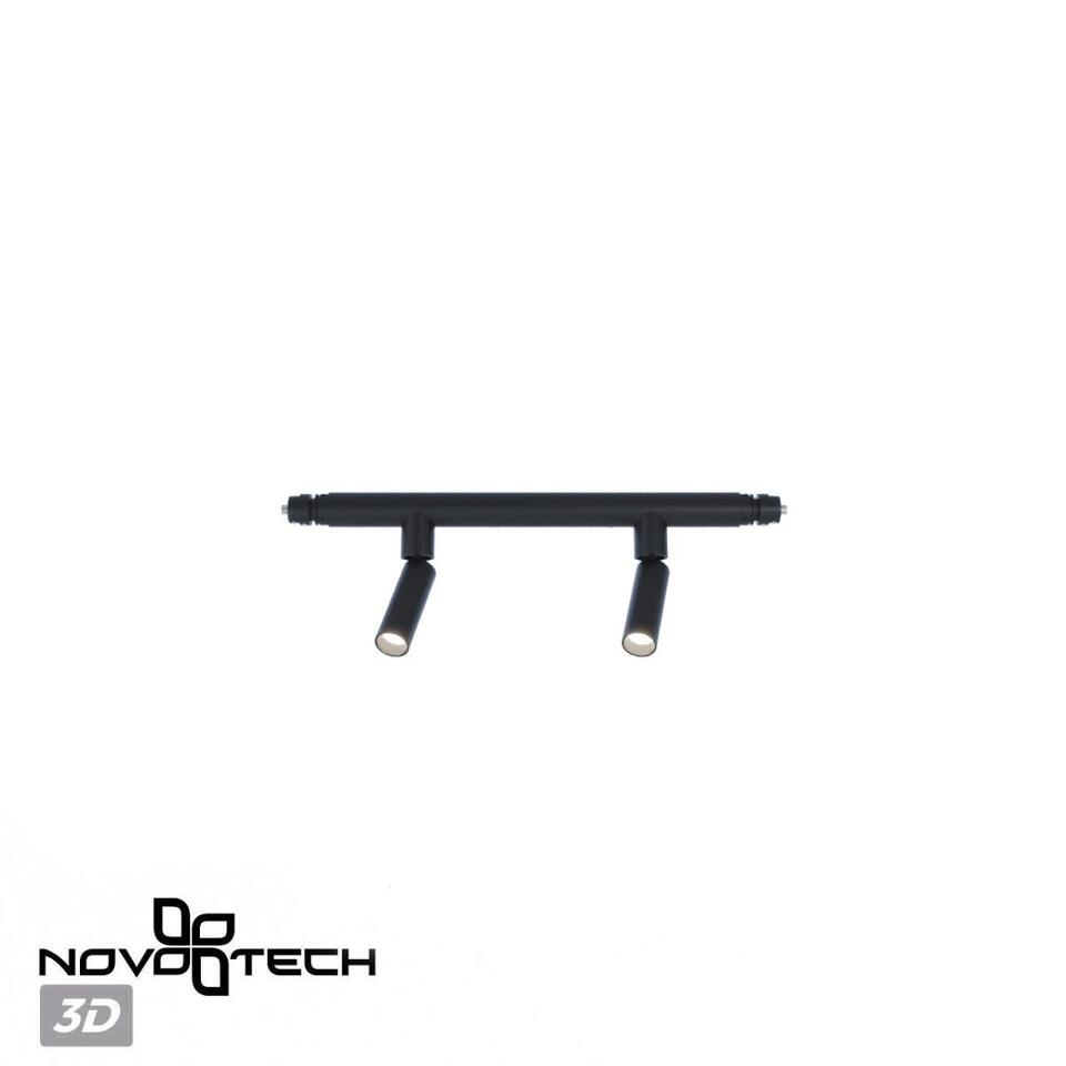 Фото №8  NOVOTECH 359373 KONST NT24 036 черный Светильник диммир. со сменой цв. температ. (управл. - пульт ДУ или прилож. Smart Life) IP20 LED 10W 48V 3000-6000К GLAT