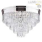 Превью фото №1  Люстра LUMION 8266/8C CLASSI LN26 120 хром/хрусталь металл/прозрачный Люстра потолочная Е14 8*40W 220V ZAHA