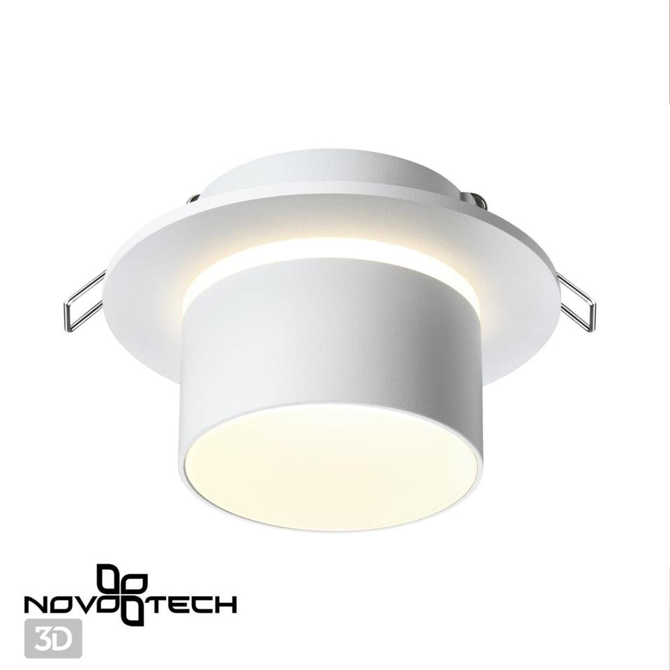Фото №3  NOVOTECH 370716 SPOT NT21 510 белый Светильник встраиваемый IP20 GU10 9W 235V LIRIO