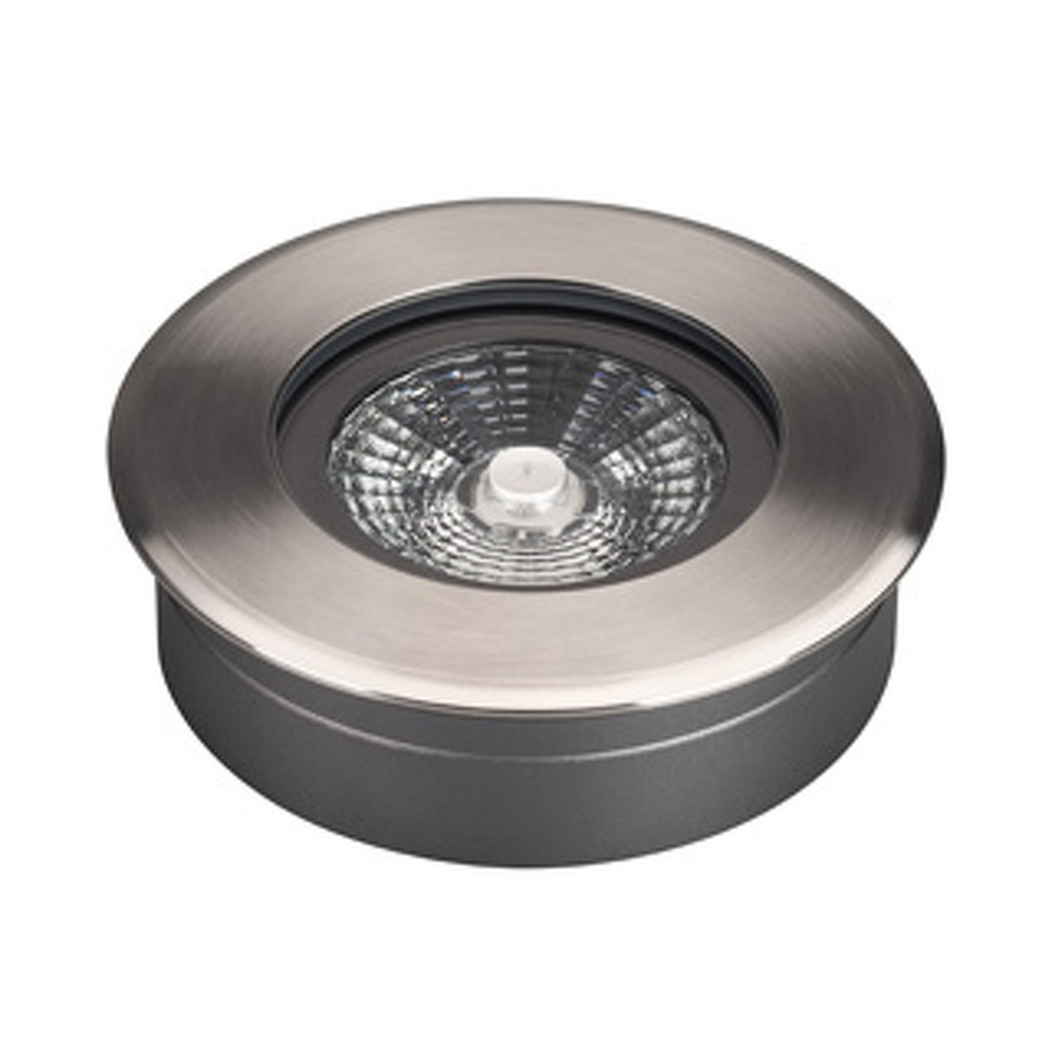 Фото №1  Arlight Светильник ART-GROUND-SLIM-R130-9W Warm3000 (SL, 30 deg, 24V) ( IP67 Металл, 3 года)