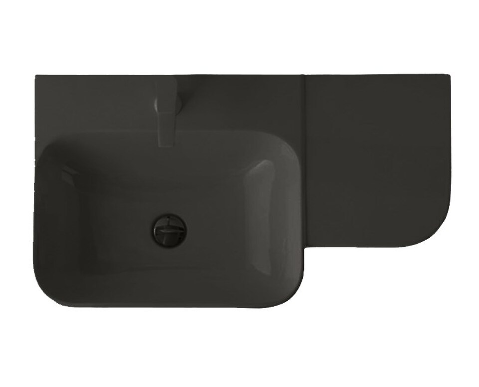 Фото №10  Раковина 40820 Althea Cover раковина подвесная 80x46  Матовый черный Plus-Ton®