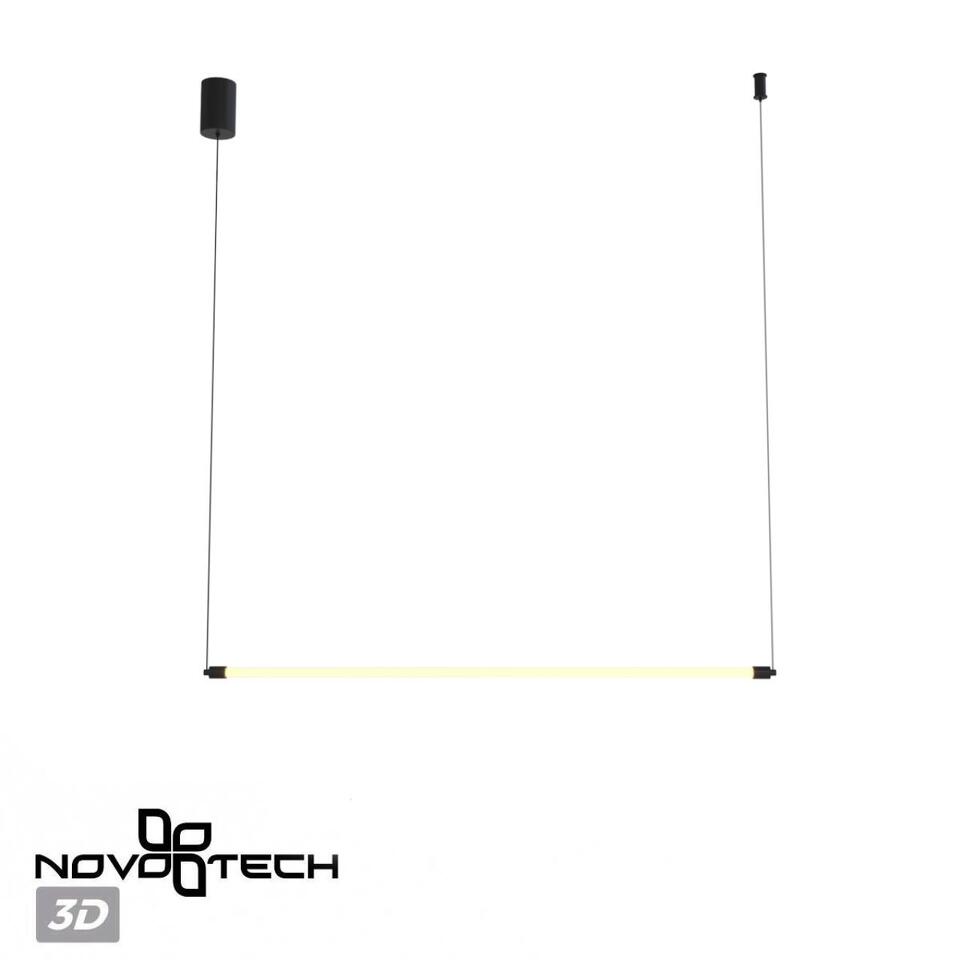 Фото №8  Подвесной светильник NOVOTECH 359360 KONST NT24 052 черный Корпус накладной с драйвером для подвесного горизонтального монтажа светильников 359343-359358 IP20 8-24W 170-265V VITZ