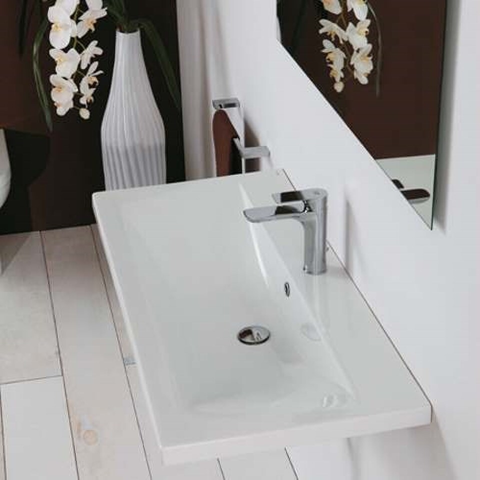 Фото №7  Раковина 30383 Althea Clever подвесная раковина 60x39 см.  Матовый бетон Plus-Ton®