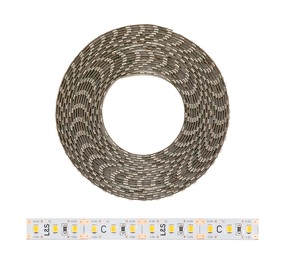 Фото L&S Italy Светодиодная лента MECCANO, ширина 10мм, длина 5000мм, 108 led/м, 12 V, 11.8 W/м, теплый (3000K)