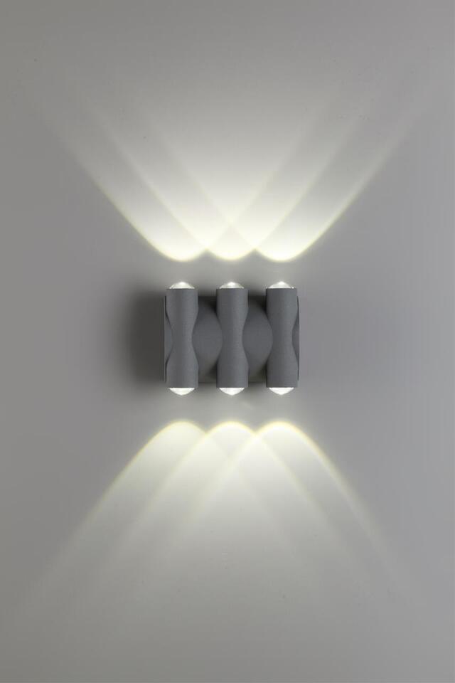 Фото №4  NOVOTECH 358567 STREET NT21 374 темно-серый Ландшафтный настенный светильник IP54 LED 4000K 6W 85-265V CALLE