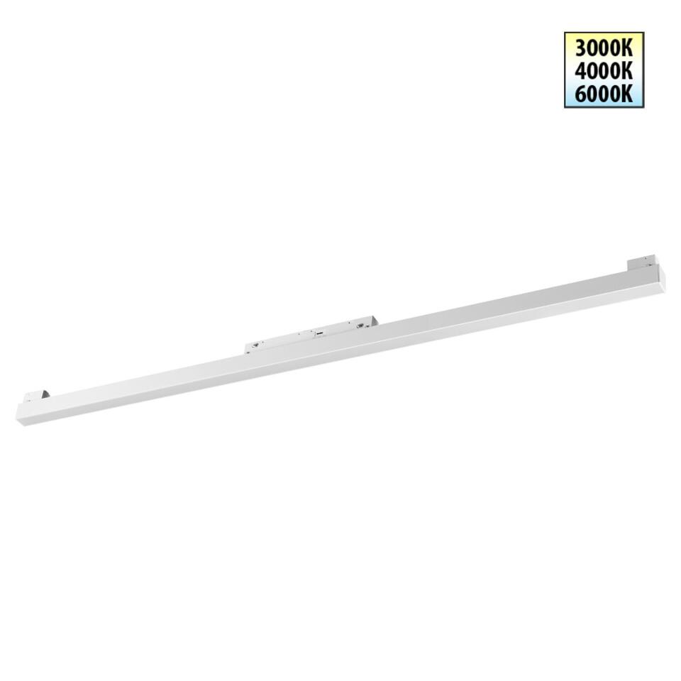 Фото №6  NOVOTECH 359620 SHINO NT25 000 белый Трековый светильник для низков. шинопровода с переключ. цв. темпер. IP20 LED 3000К\4000К\6000К 30W 48V FLUM