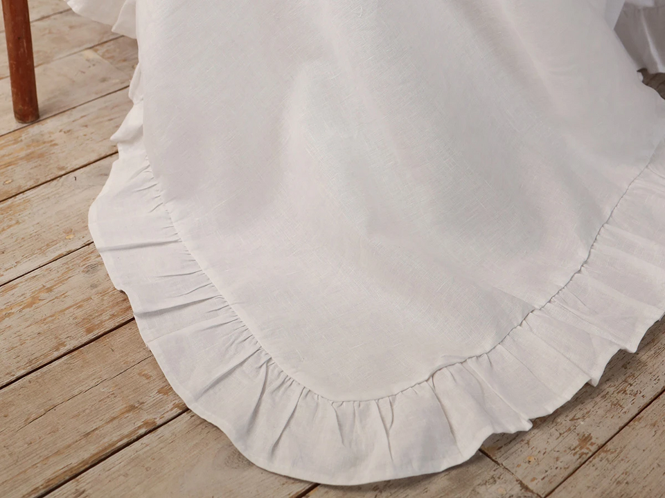 Фото №4  OGOGOHOME Скатерть льняная Ivory 150х116 см