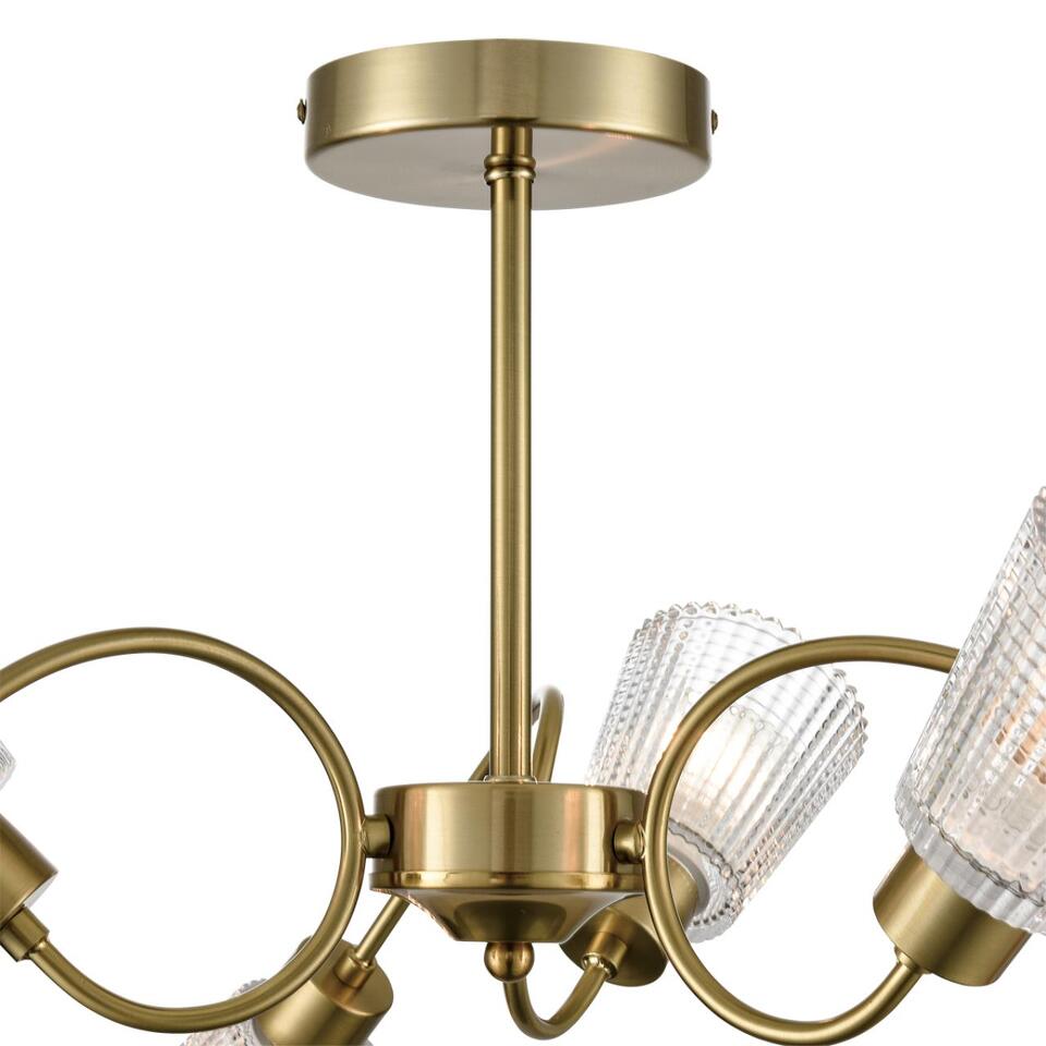 Фото №9  LUMION 8154/6C COMFI LN26 108 медный/прозрачный, металл/стекло Потолочный светильник Е14 6*40W 220V IMANA