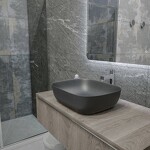 Превью фото №7  Раковина Teymi Раковина Solli 50 artceramic, накладная, Графит Матовая T50391