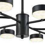 Превью фото №2  Люстра LUMION 8117/12 COMFI LN26 235 черный, металл Люстра LED GX53 12*7W 220V TORINA