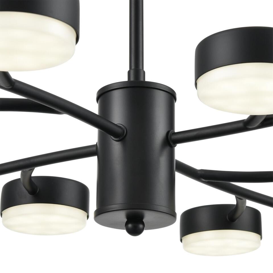 Фото №9  Люстра LUMION 8117/12 COMFI LN26 235 черный, металл Люстра LED GX53 12*7W 220V TORINA