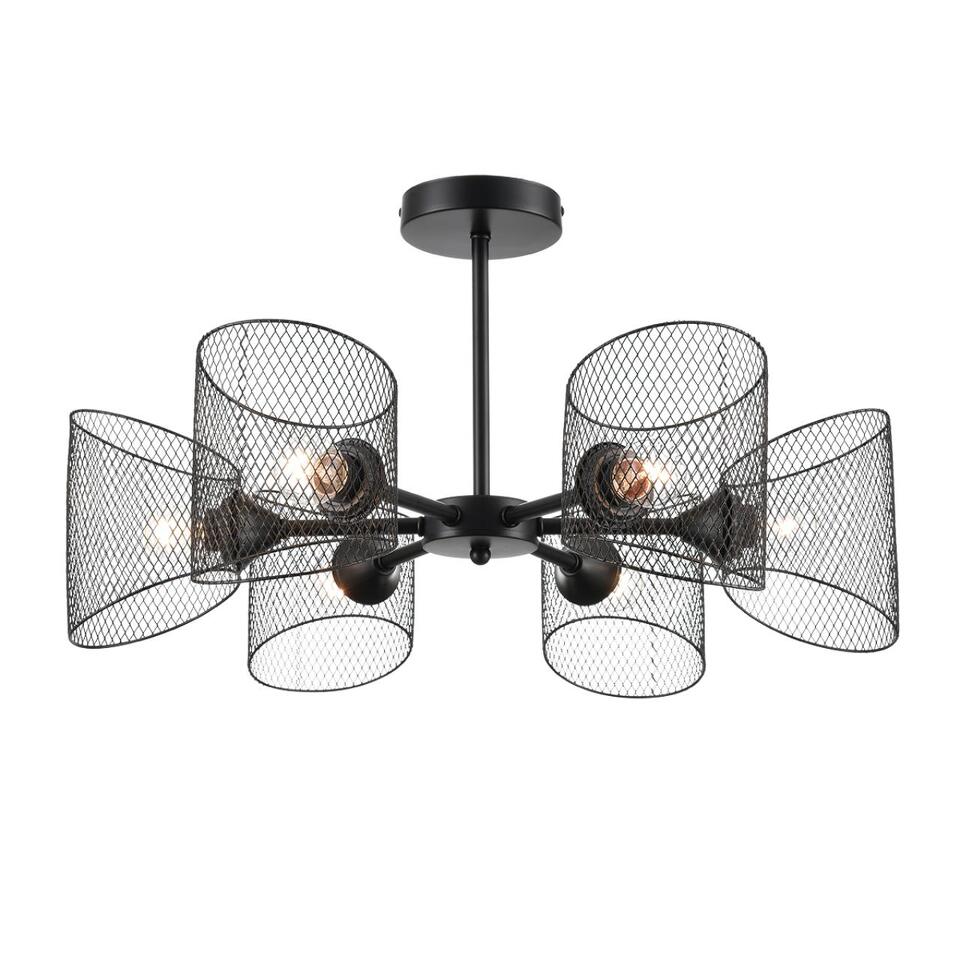 Фото №12  Люстра LUMION 8238/6C COUNTY LN26 310 черный металл Люстра потолочная Е27 6*60W 220V TIDINA