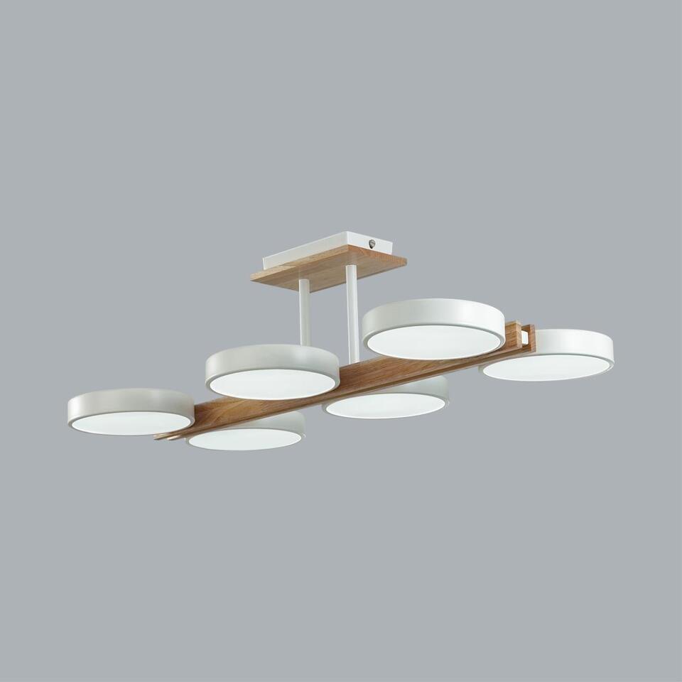 Фото №9  LUMION 8030/108CL LEDIO LN26 345 белый, дерево/металл/акрил Потолочный светильник LED 108W 3000/4000/6000К 220V PLATO