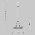 Превью фото №8  Подвесной светильник Подвесной светильник Maytoni MOD185PL-L12CG3K3