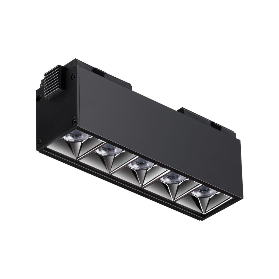 Фото №5  NOVOTECH 358523 SHINO NT21 082 черный Трековый светильник для низковольного шинопровода IP20 LED 4000K 10W 48V KIT