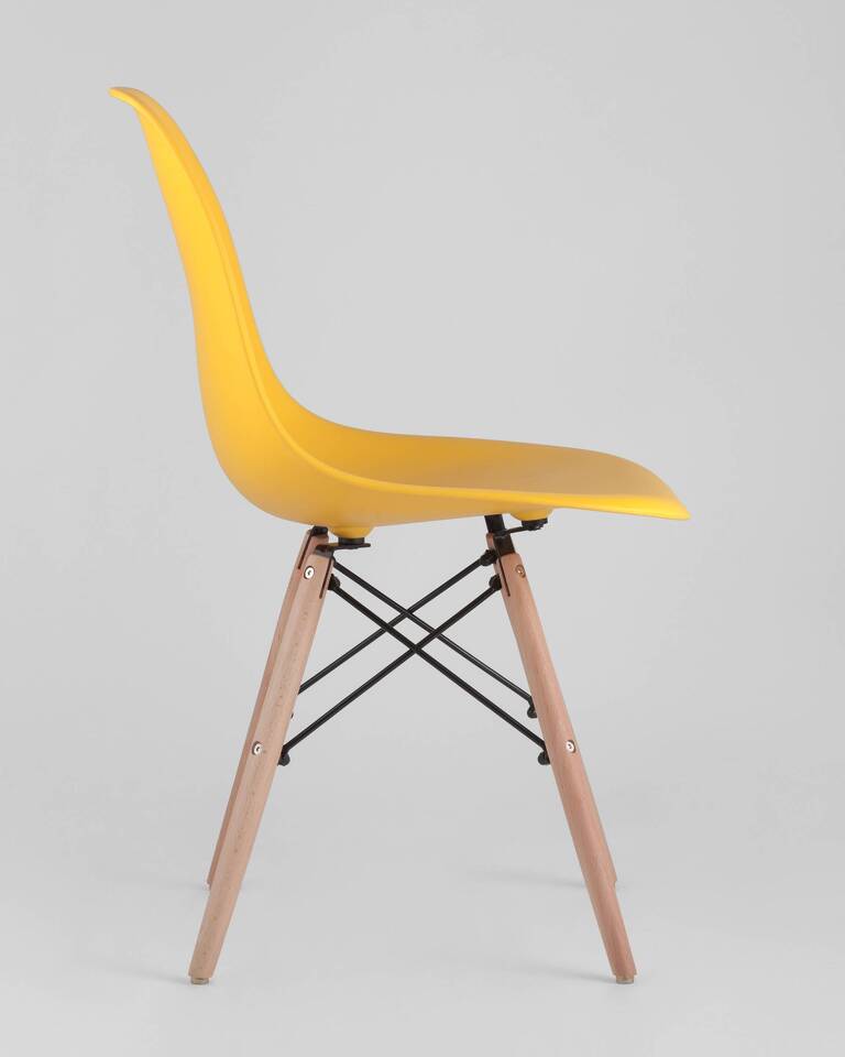 Фото №10  Стул Eames DSW желтый