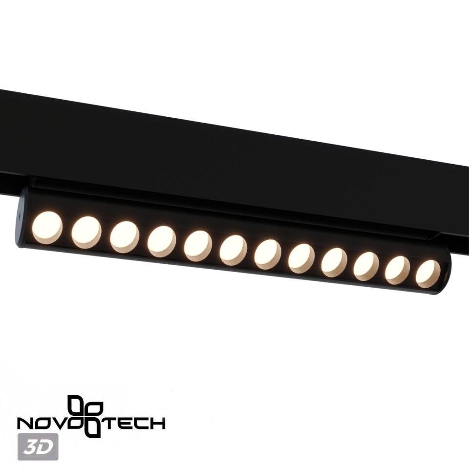 Фото №8  NOVOTECH 359946 PORT NT25 214 черный Трековый светильник с переключ. цв. темпер. IP20 LED 3000К\4000К\6000К 10W 90-240V VECTOR