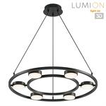 Превью фото №1  Люстра LUMION 8340/6 MODERNI LN26 254 черный, металл Люстра подвесная GX53 LED 6*7W 220V TORINA