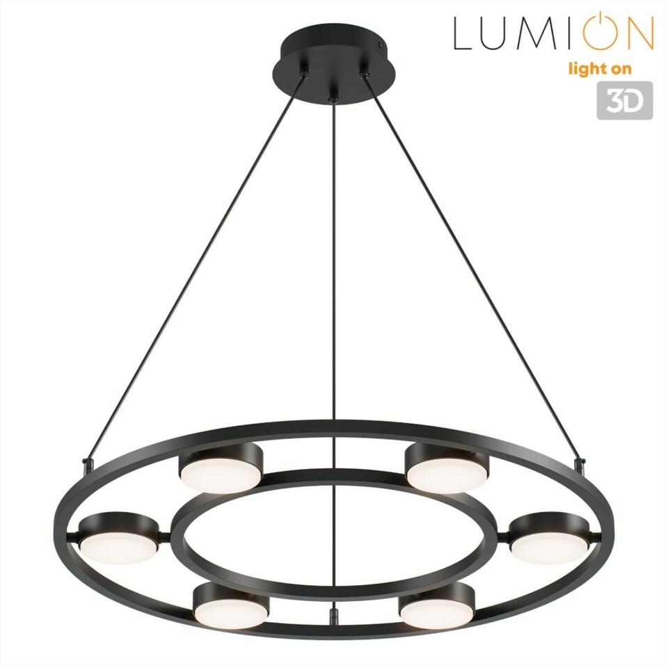 Фото №8  Люстра LUMION 8340/6 MODERNI LN26 254 черный, металл Люстра подвесная GX53 LED 6*7W 220V TORINA