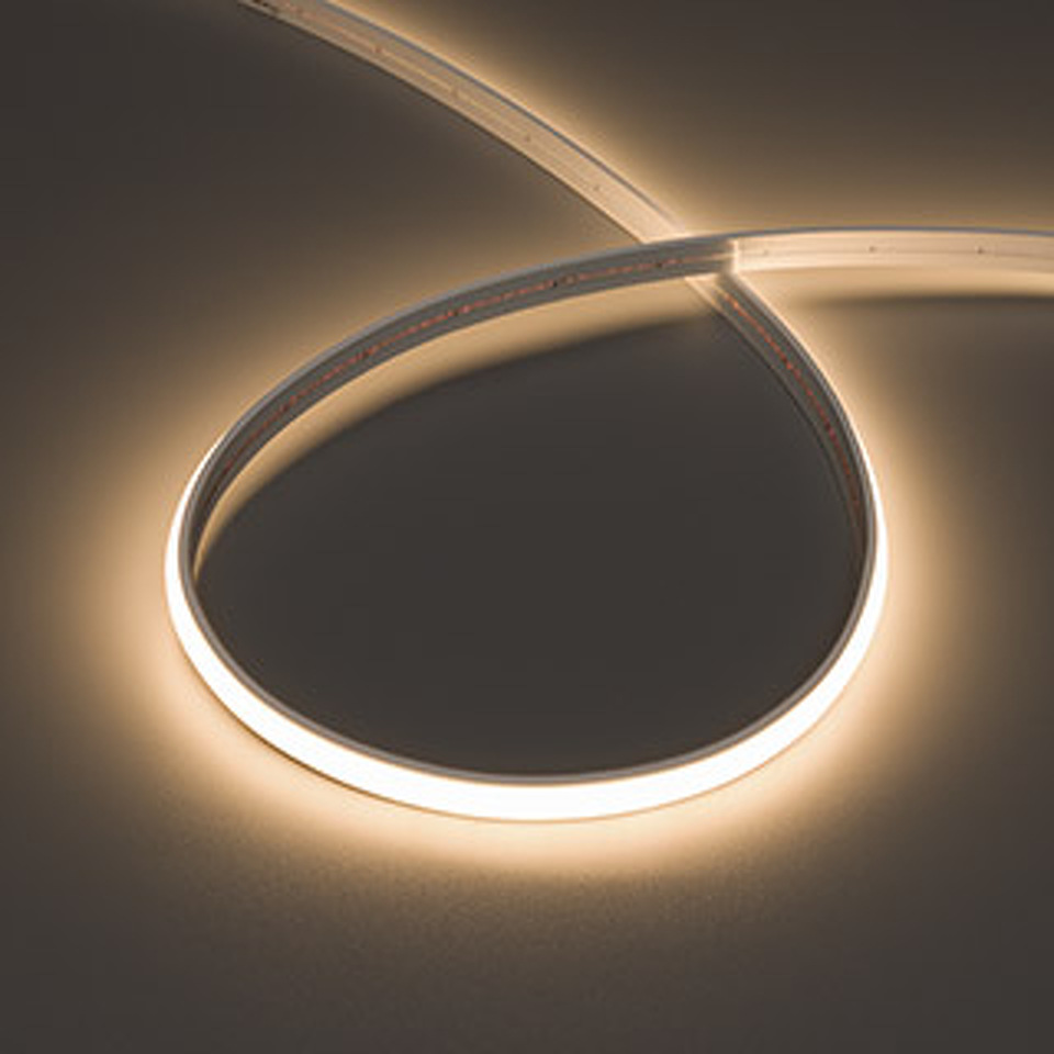 Фото №1  Arlight Лента герметичная MOONLIGHT-TOP-X544-10x5mm 24V Warm3000 (10 W/m, IP65, 5m, wire x1) ( Вывод прямой, 3 года)