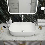 Превью фото №6  Раковина Teymi Раковина Solli 60 artceramic, накладная, Белая Матовая T50395