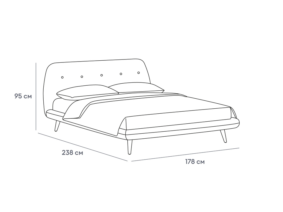 Фото №8  Кровать OGOGOHOME Кровать Loa