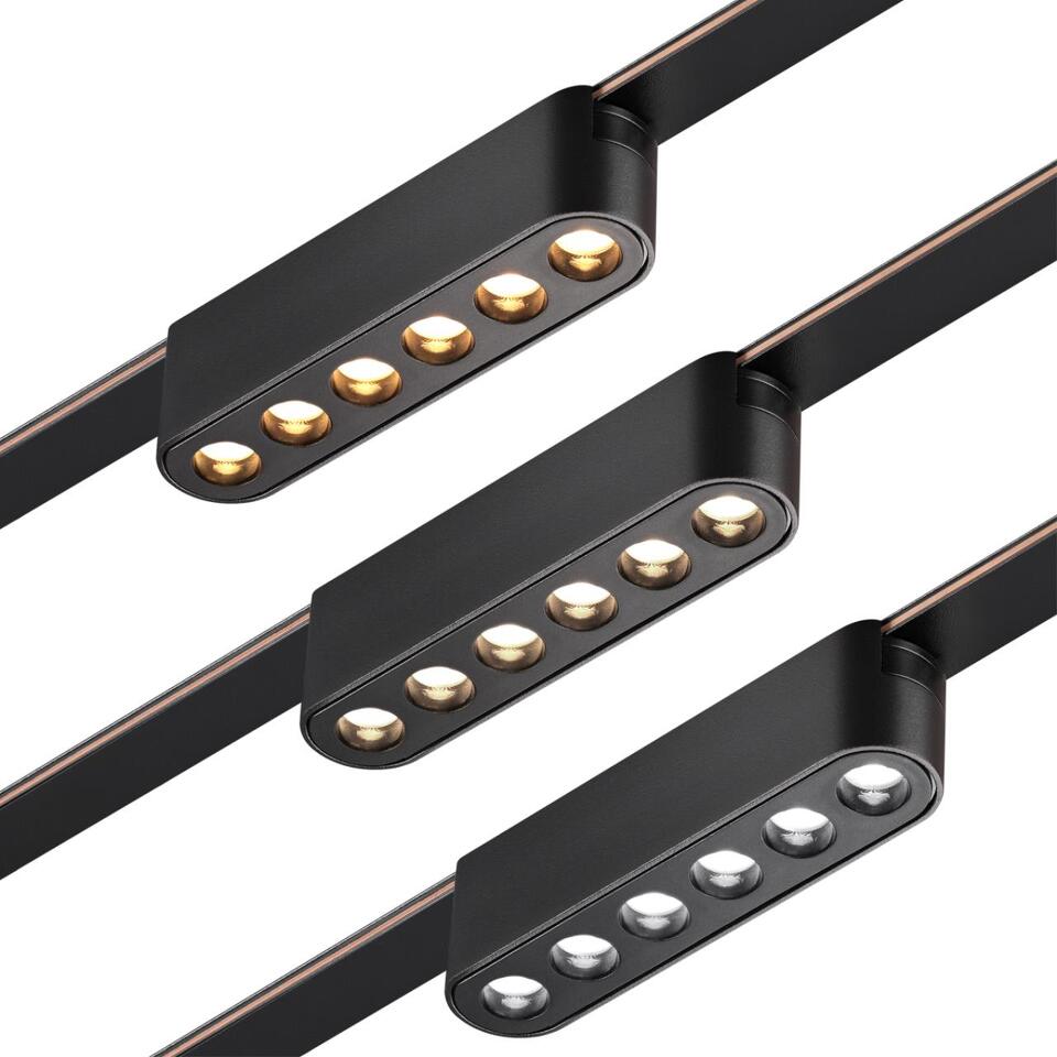 Фото №8  NOVOTECH 359458 SHINO NT24 098 черный Трековый смарт-светильник для низковольтного шинопровода с двумя режимами работы IP20 LED 6W 24V 3000-6000K EASY