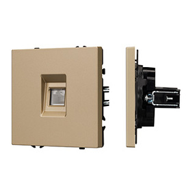 Фото Arlight Механизм компьютерной розетки SCT-NOBE-MPC1-SFPL-GD (RJ-45, CAT6) ( Золотой песок)