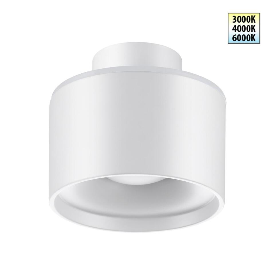 Фото №6  NOVOTECH 358970 OVER NT22 350 белый Светильник накладной с переключ. цв. температуры IP20 LED 3000К\4000К\6000К 12W вниз + 3W вверх 110-265V GIRO