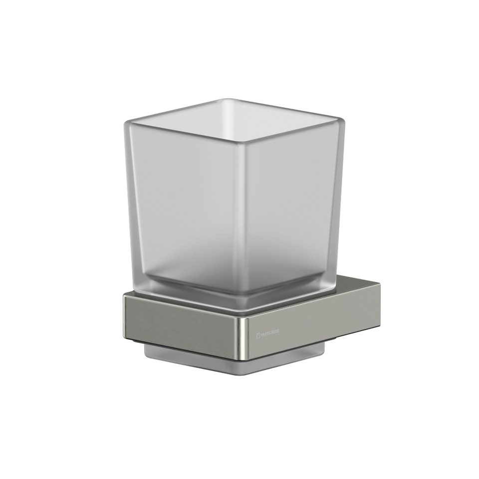 Фото №2  Стакан подвесной WHITECROSS Cubo CU2430NIB (брашированный никель)