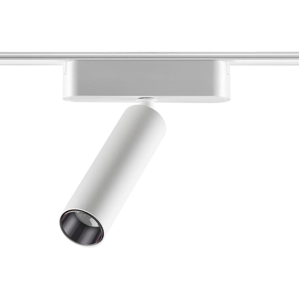 Фото №6  NOVOTECH 359251 SHINO NT23 182 белый Трековый светильник для низковольтного шинопровода IP20 LED 7W 48V 630Лм 3000К SMAL