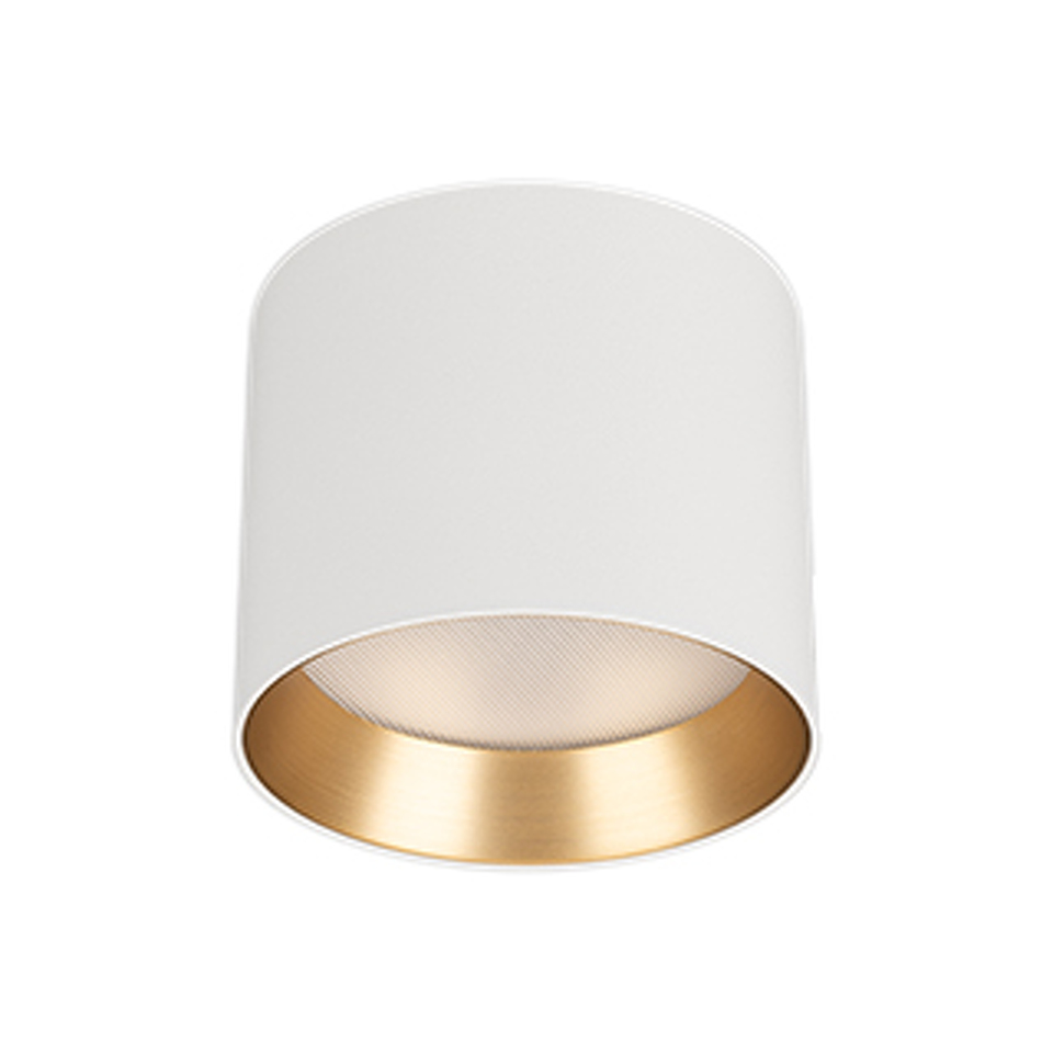 Фото №1  Arlight Светильник SP-BISCOTTO-R90-8W Warm3300-MIX (WH-GD, 80 deg, 230V) ( IP54 Металл, 5 лет)