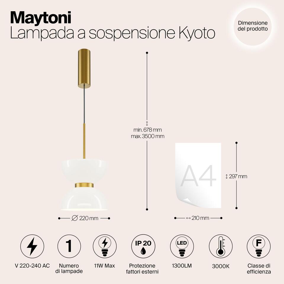 Фото №12  Подвесной светильник Подвесной светильник Maytoni MOD178PL-L11G3K