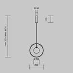 Превью фото №6  Подвесной светильник Подвесной светильник Maytoni MOD407PL-L12B3K1