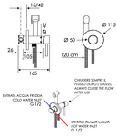 Превью фото №5  Гигиенический душ со смесителем Mariani Next B00185NXW