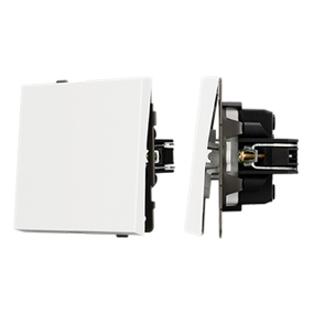 Фото Arlight Механизм выключателя одноклавишный проходной SWT-TENDO-MKP1-SFPL-WH (230V, 10A) ( Матовый белый)