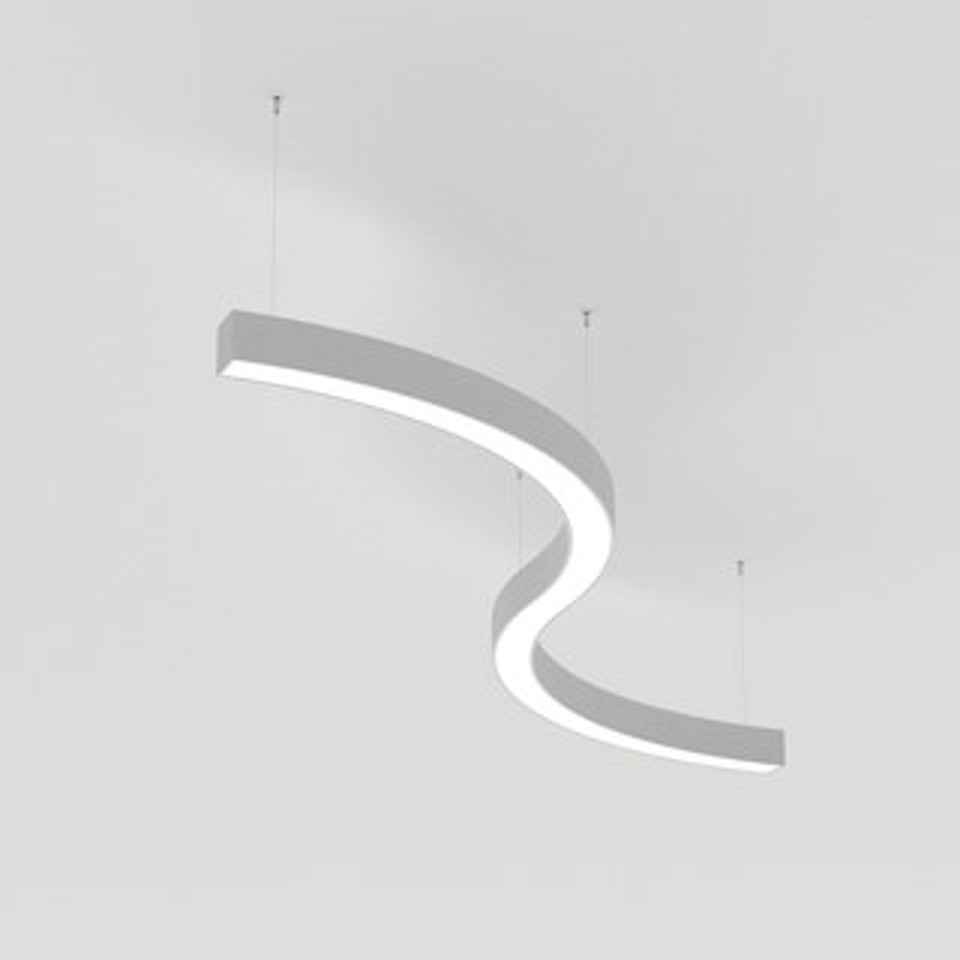 Фото №1  Подвесной светильник Arlight Светильник SP-LINE-HANG ARC-S3535-D800-65W Warm3000 (WHITE, 230V) ( Металл)
