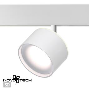 Фото NOVOTECH 358979 SHINO NT22 150 белый Трековый светильник для низковольного шинопровода с переключ. цв. температуры IP20 LED 3000К\4000К\6000К 12W вниз + 3W вве